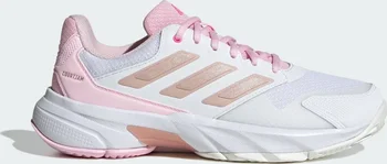 adidas CourtJam Control 3 cloud white/silver metallic/lucid Pink