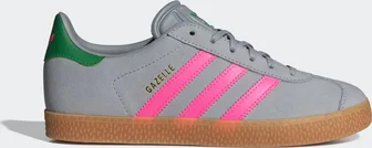 adidas Gazelle halo silver/lucid Pink/green