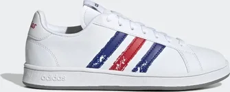 adidas Grand Court Base cloud white/royal blue/scarlet