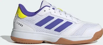 adidas Ligra 8 Indoor Handball cloud white/solar purple/solar lemon