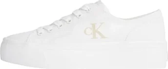 Calvin Klein Plateau Canvas triple bright white