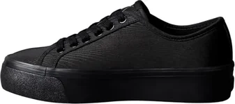 Calvin Klein Vulc Flatform Lace Up Moire black