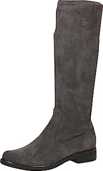 Caprice Flat Boot dk grey stretch