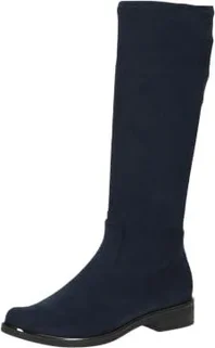 Caprice Flat Boot Navy stretch