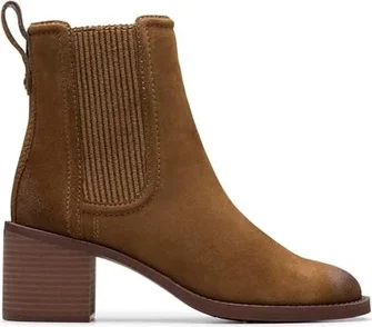 Clarks Chamberly Top walnut suede