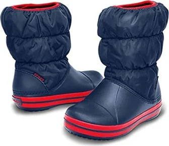 Crocs Winter Puff Boot Navy/red
