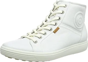 Ecco Soft 7 High Top White
