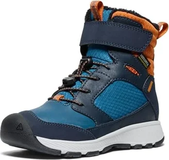 Keen Skua Waterproof Winter Boot sky captain/Gold flame