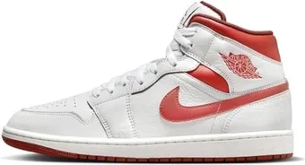 Nike Air Jordan 1 Mid SE white/dune red/Sail/lobster
