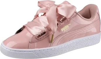 Puma Basket Heart Patent Peach Beige