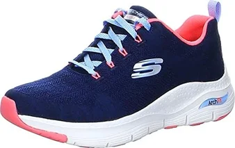 Skechers Arch Fit Comfy Wave blue/hot Pink