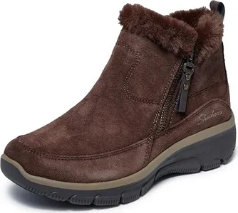 Skechers Relaxed Fit Easy Going Cool Zip chocolate suede