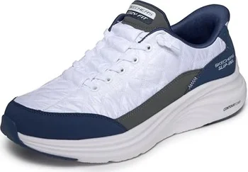 Skechers Slip-ins RF: Contour Foam - Cozy Fit White/blue