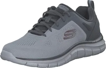 Skechers Tracker - Broader gray/Charcoal trim