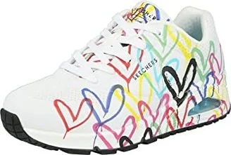 Skechers Uno Lite Spread the Love White
