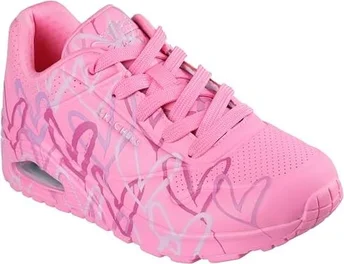 Skechers Uno Lite Spread the Love hot Pink