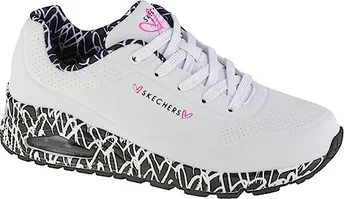 Skechers Uno Loving Love x JGoldcrown White/black