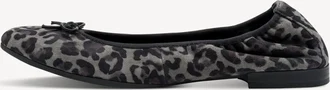 Tamaris leather Ballerina grey/black