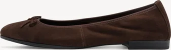 Tamaris leather Ballerina Mocha suede