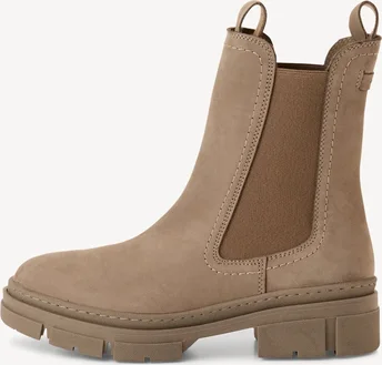 Tamaris leather Chelsea Boot dune nubuc