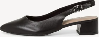 Tamaris leather Slingpumps black