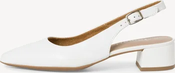 Tamaris leather Slingpumps White