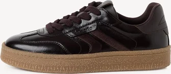Tamaris leathersneaker Low Mocha patent