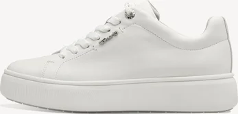 Tamaris leathersneaker Low white leather