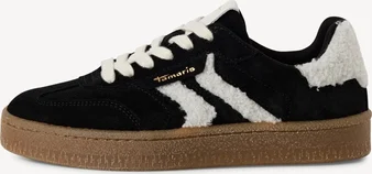 Tamaris leathersneaker Low black