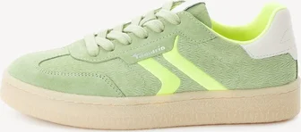 Tamaris leathersneaker Low sage/Neon