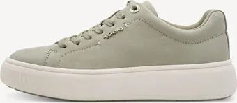 Tamaris leathersneaker Low sage nubuc
