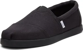 TOMS Alp Fwd all black recycled cotton canvas