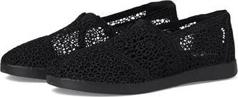TOMS Alpargata Plus black moroccan crochet
