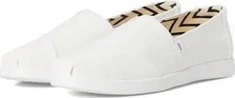 TOMS Alpargata Plus white recycled cotton canvas