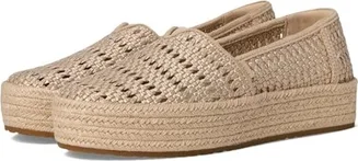 TOMS Valencia champagne metallic basket weave