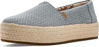TOMS Valencia light blue chambray dot