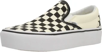 Vans Slip On Plateau Checkerboard black/White