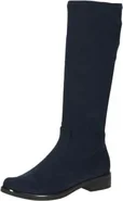 Caprice Flat Boot Navy stretch