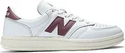 New Balance T500 white/washed Burgundy