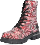 Rieker Biker Boots Z9120 red