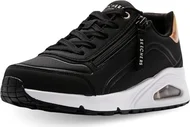 Skechers Uno Gen1 - Zip and Stride black/rose Gold