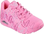 Skechers Uno Lite Spread the Love hot Pink