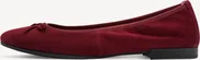 Tamaris leather Ballerina merlot suede
