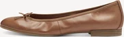 Tamaris leather Ballerina nut