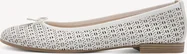Tamaris leather Ballerina white struct.