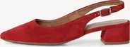 Tamaris leather Slingpumps red