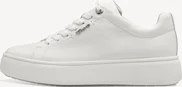 Tamaris leathersneaker Low white leather