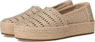 TOMS Valencia champagne metallic basket weave