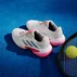 adidas Barricade 13 cloud white/champagne met./lucid red