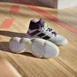 adidas Court Stabil cloud white/aurora met/aurora plum